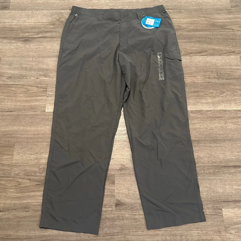 Columbia Mens Blood and Guts III Pant Grey 42x32 FM8281-028 Fishing Hiking NEW